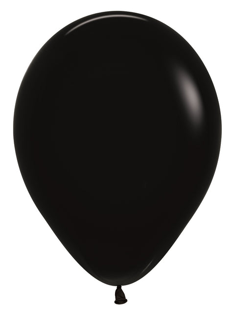 Ballons Schwarz 30cm 12Stk