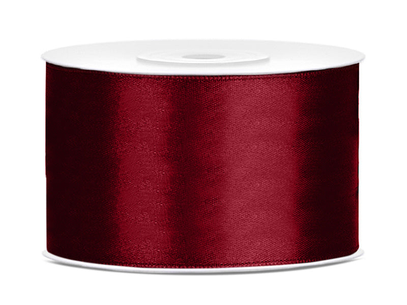 Satinband Bordeaux Rot 38mm 25m