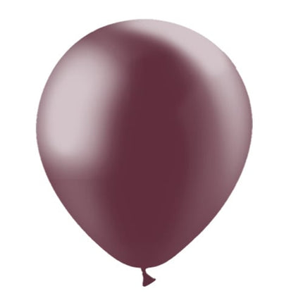 Bordeauxrote Ballons Metallic 30cm 50Stk.