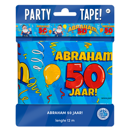 Abraham Barrier Ribbon 50 Jahre Cartoon 12m