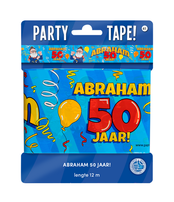 Abraham Barrier Ribbon 50 Jahre Cartoon 12m