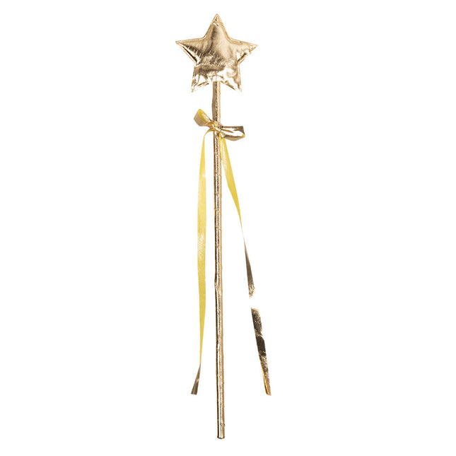 Goldener Zauberstab Stern 40cm