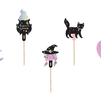 Halloween Cupcake Toppers 14cm 6 Stk.