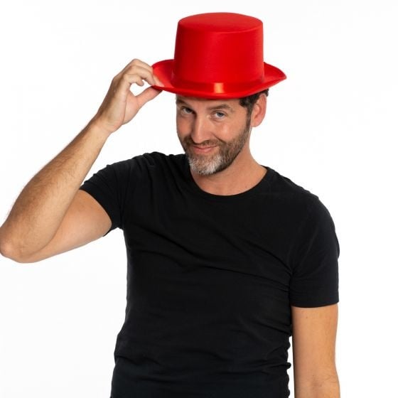 Roter High Hat Satin