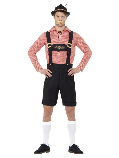 Lederhosen Set Rot