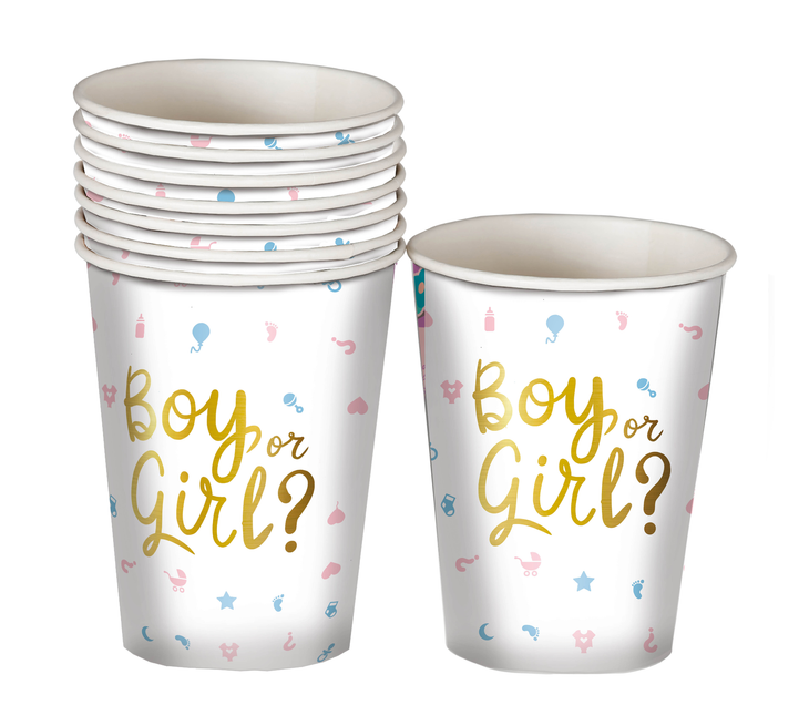 Gender Reveal Becher 200ml 6 Stk.