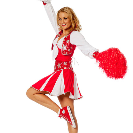 Cheerleader Anzug Rot Damen