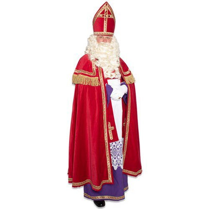 Sinterklaas Anzug Baumwolle Samt mit Gehrung 5 Stück