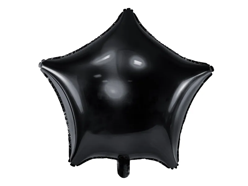 Heliumballon Star Schwarz Leer 48cm