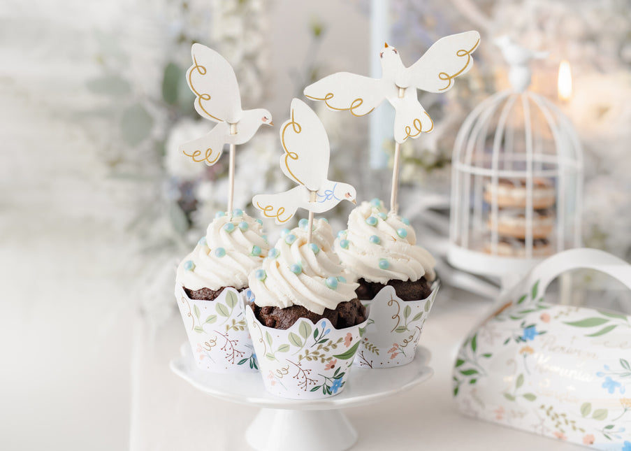 Cupcake-Formen Blumen 6 Stk.