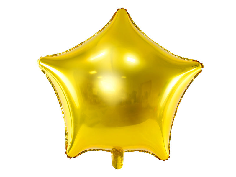 Heliumballon Star Gold Glänzend Leer 48cm