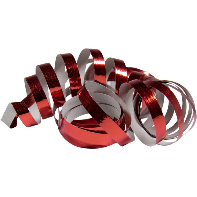 Rote Serpentinen Metallic 4m 18 Ringe 2St.