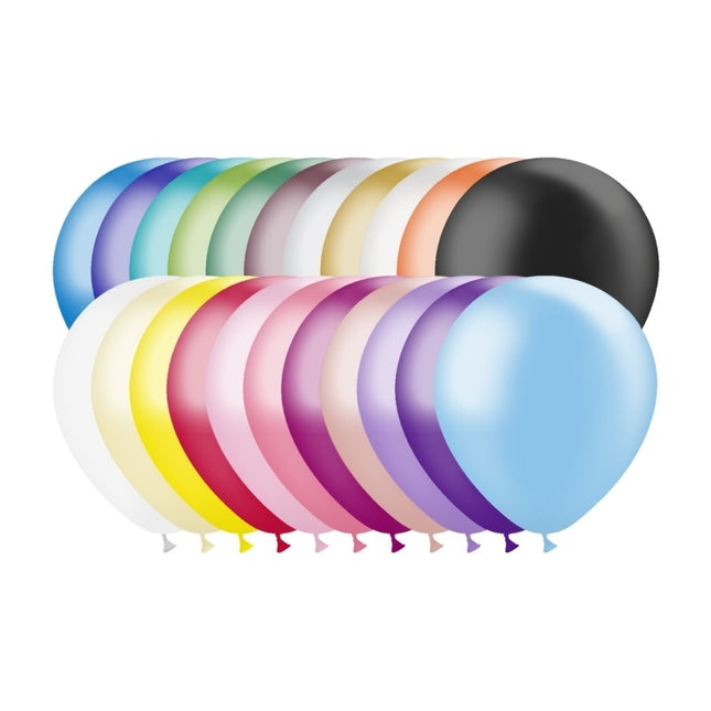 Bunte Ballons Metallic 13cm 100Stk