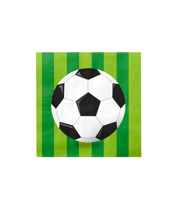 Fußball Servietten 16cm 16Stk