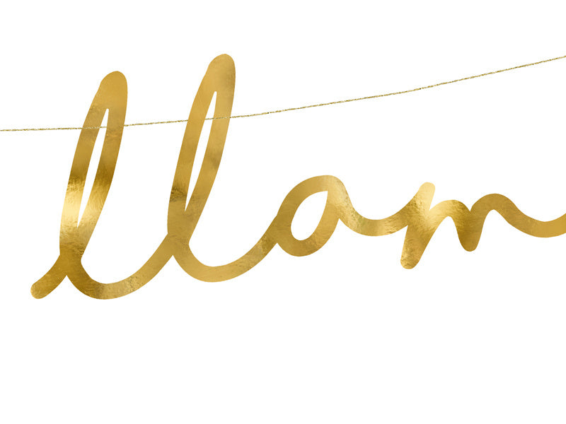 Banner Lalala Llama Gold 82cm