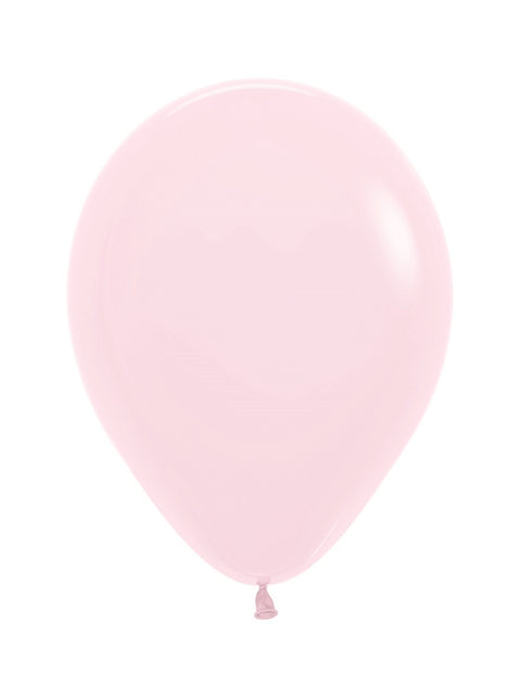 Luftballons Pastell Matt Rosa 25cm 100Stk