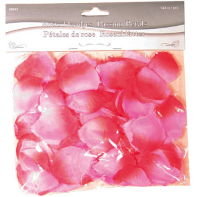 Rosa Rosenblütenblätter Deluxe 144Stück