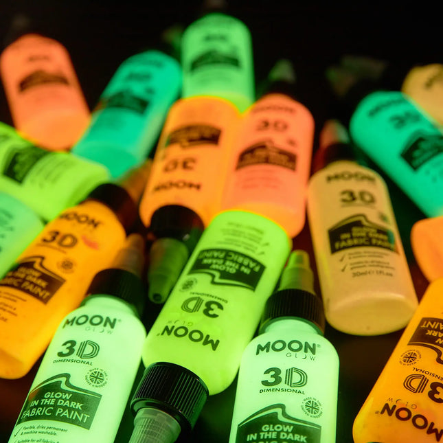 Moon Glow Glow in the Dark Fabric Paint Grün 30ml