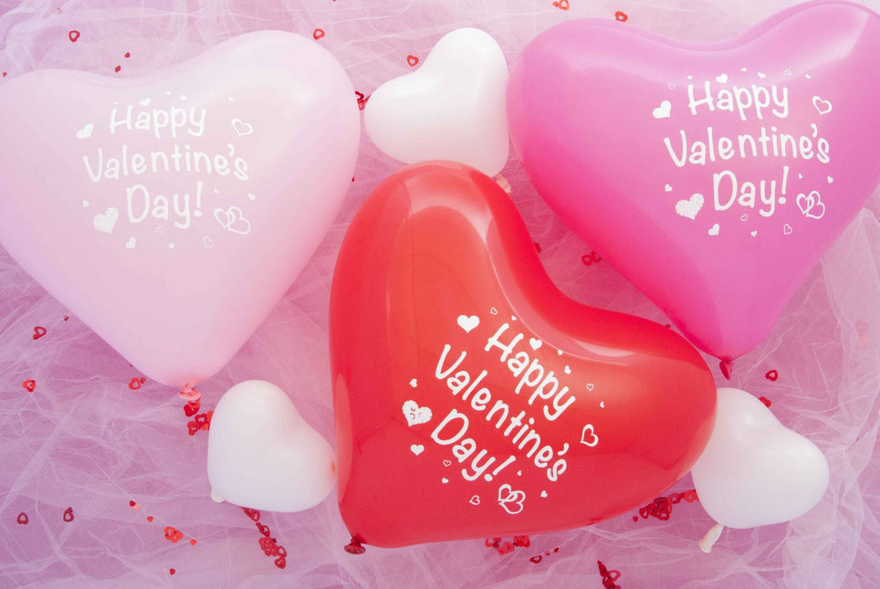 Ballons Herz Happy Valentine Mix 30cm 50pcs