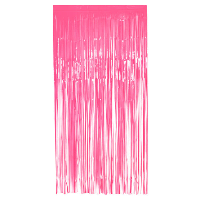 Neon Pinker Türvorhang 2m