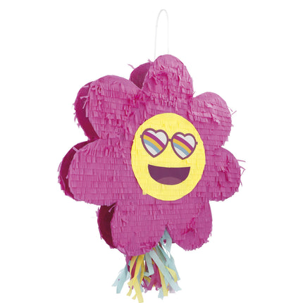 Emoij Pinata Blume Leer 45cm