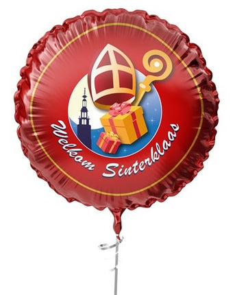 Folienballon Willkommen Sinterklaas 45cm