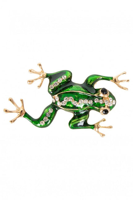 Brosche Frosch 7X3.5Cm