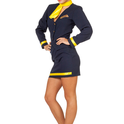 Stewardess Anzug Blau