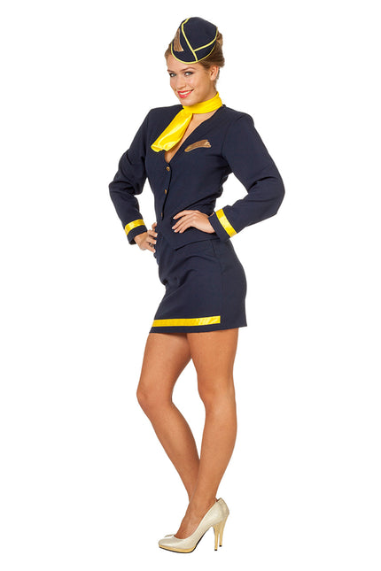 Stewardess Anzug Blau