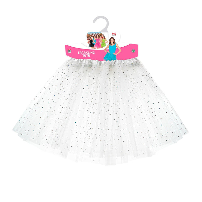 Weißes Tutu Damen 45cm