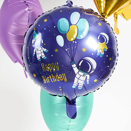 Heliumballon Happy Birthday Space Empty 45cm