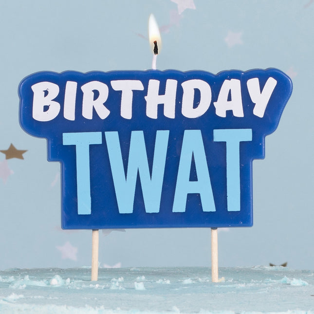 Blaue Kerze Geburtstag Twat 5.8cm