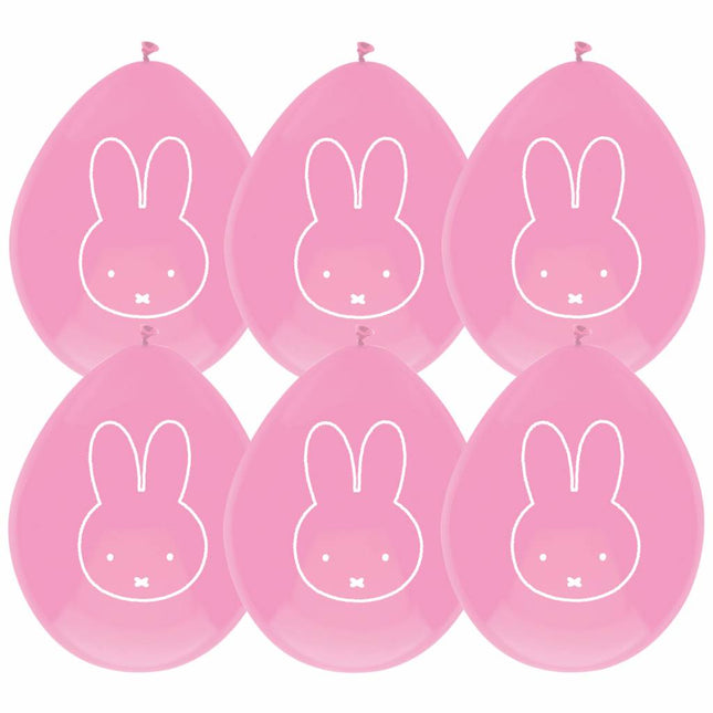 Miffy Ballons Hellrosa 30cm 6Stk.