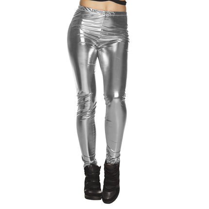 Silberne Leggings