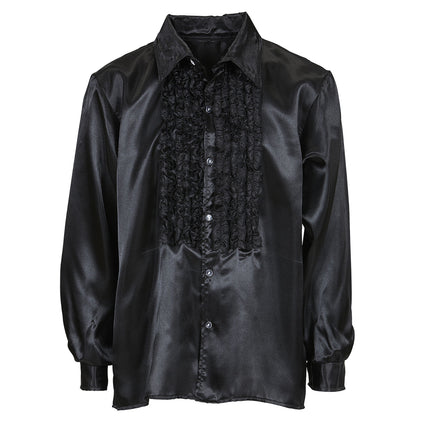 Disco 70S Bluse Schwarz Männer