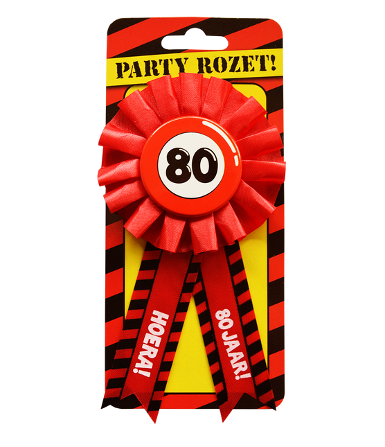 Rosette Hooray 80 Jahre Hooray