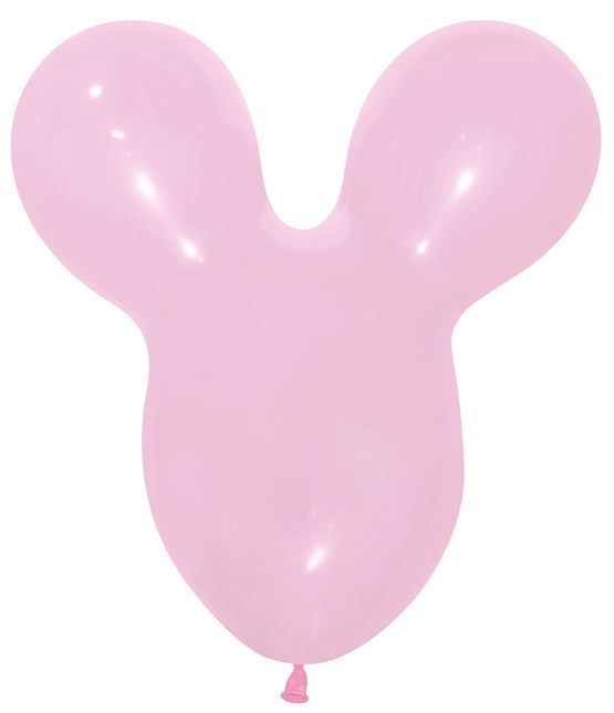 Ballons Maus Kopf Rosa 25Stk