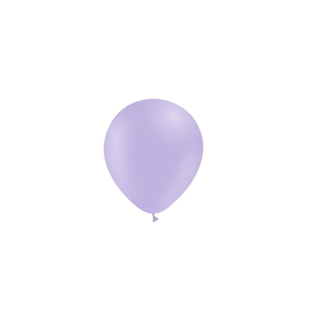 Fliederfarbene Ballons Pastell 14cm 100 Stk.