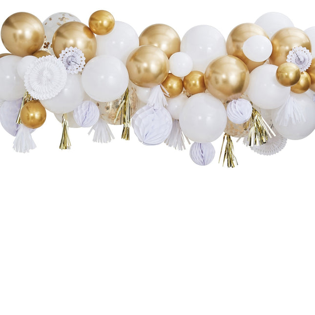 Gold Deko Set Luftballons