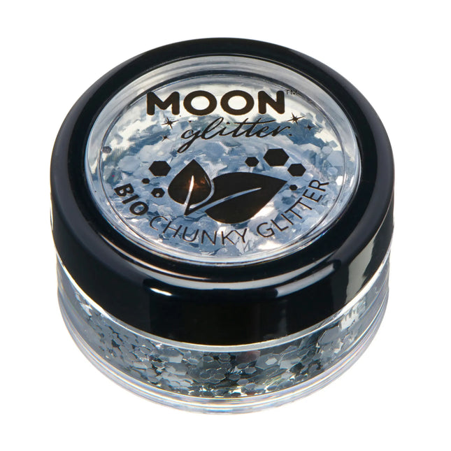 Moon Glitter Bio Chunky Glitter Silber 3g