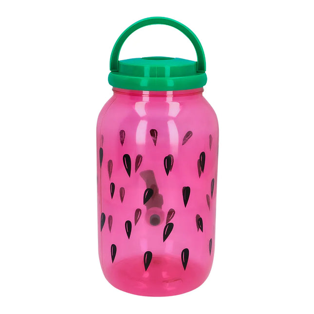 Grün/Pink Getränkespender Wassermelone mit Wasserhahn 3,8l