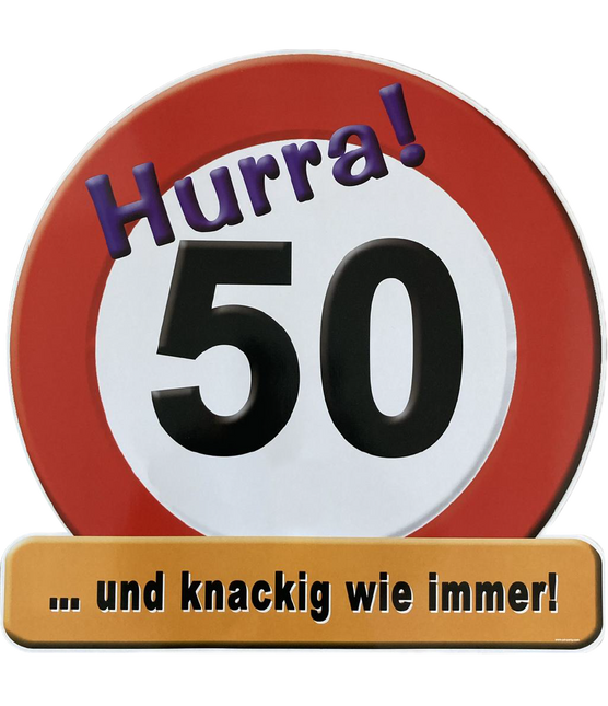 Türschild 50 Jahre 50cm