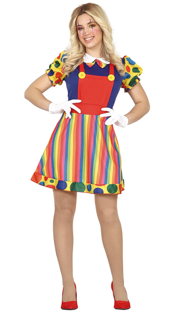 Clown Kostüm Kleid Damen