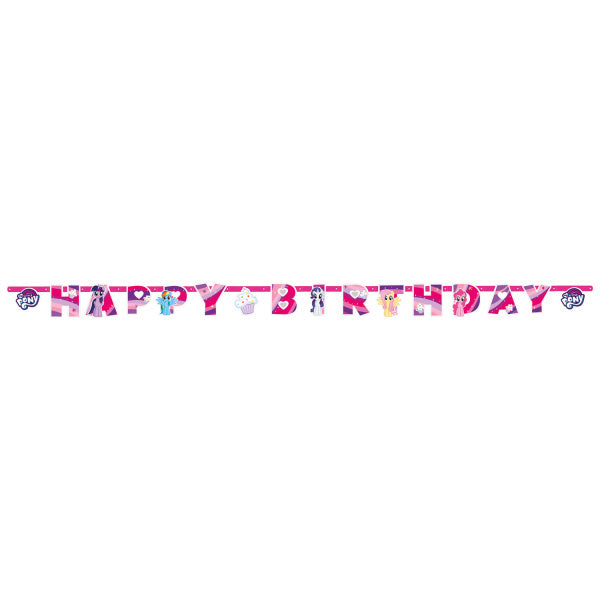 My Little Pony Buchstabengirlande Happy Birthday 2m