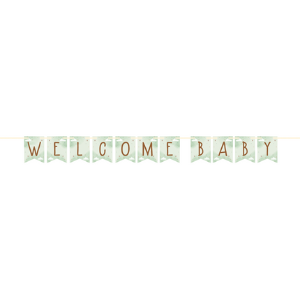 Buchstaben-Tragetuch Welcome Baby