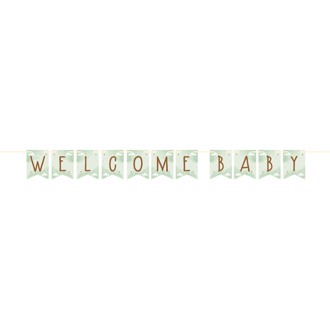 Buchstaben-Tragetuch Welcome Baby