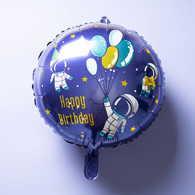 Heliumballon Happy Birthday Space Empty 45cm