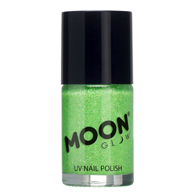 Moon Glow Neon UV Glitter Nagellack Grün 14ml