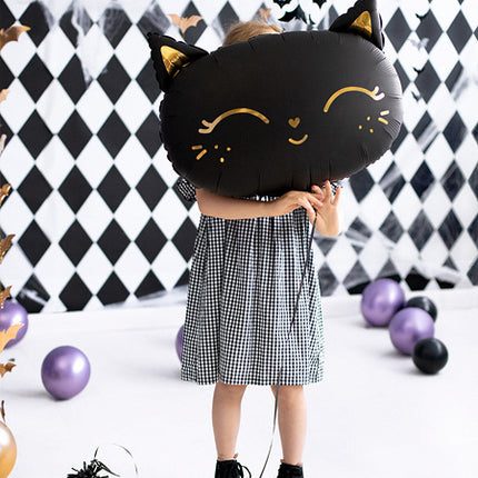 Heliumballon Katze Schwarz Leer 48cm