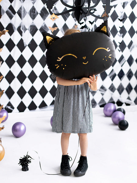 Heliumballon Katze Schwarz Leer 48cm